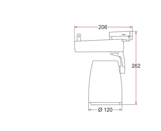 Трековый светодиодный светильник Vivo Luce Tempo LED 36, фото 3