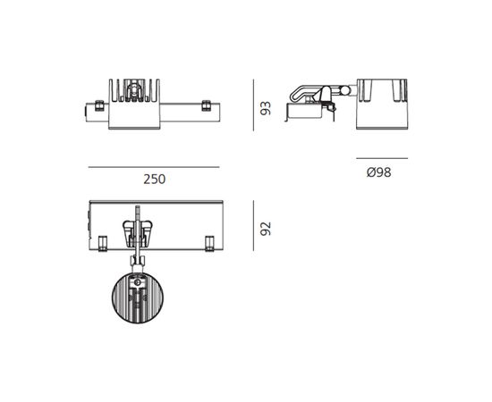 Встраиваемый в потолок светильник Artemide Architectural Caelum 90 LED, фото 3