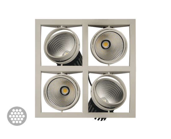 Встраиваемый в потолок светильник Halla GATU 21-001F-30GGE/840, W, фото 2