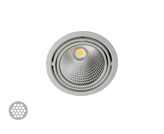 Встраиваемый в потолок светильник Halla BASI 70-001F-1, W, фото 3