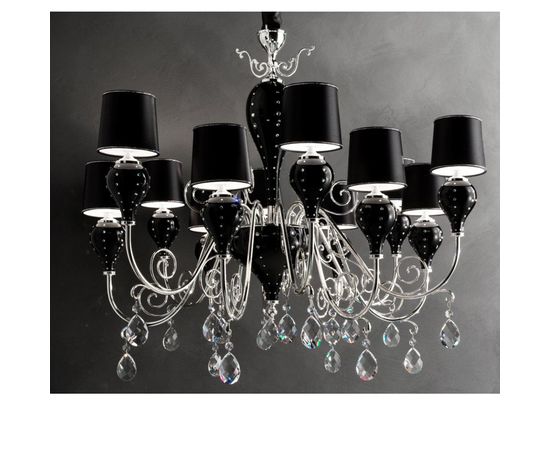 Люстра Masiero Luxury Grace white / black 16, фото 2