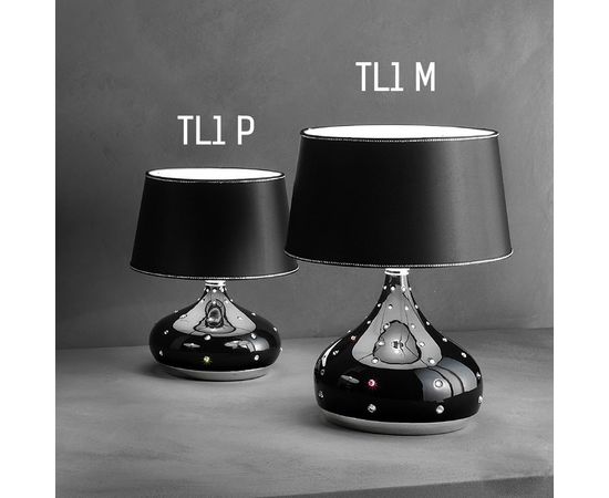 Настольная лампа Masiero Luxury Grace white / black TL1 P, фото 2