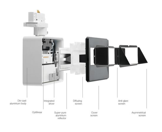 Трековый светодиодный светильник iGuzzini View Wall Washer P007, фото 2