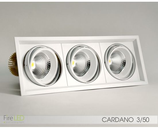 Встраиваемый в потолок светильник FireLED FireLED FLED-DL 002-50x2 (КАРДАНО-50х2), фото 2