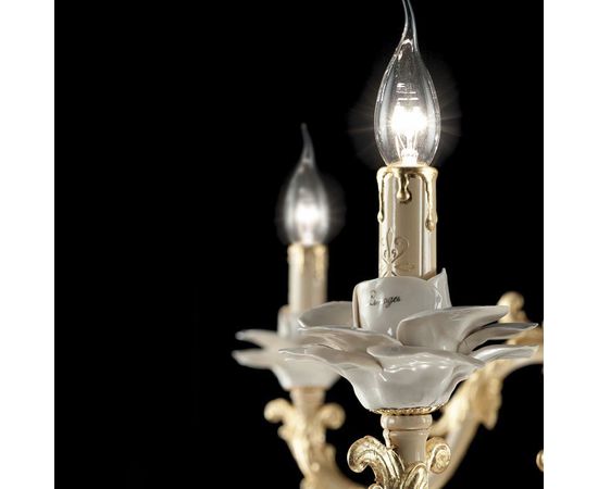 Настольная лампа Ciciriello Lampadari Marica lampada 5+1 luci, фото 2