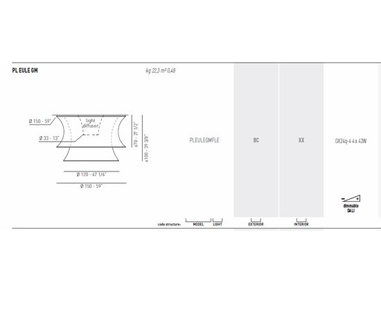 Потолочный светильник Axo Light (Lightecture) EULER PLEULEGM, фото 3