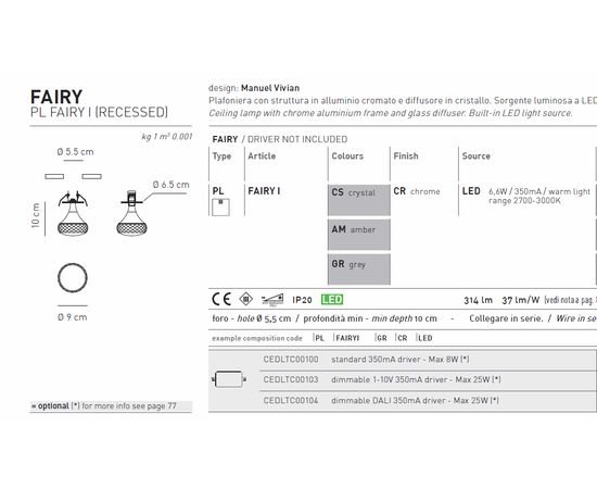 Потолочный светильник Axo Light FAIRY PLFAIRYI, фото 3