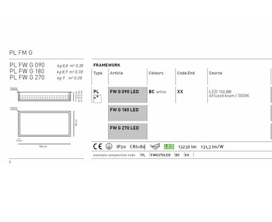 Потолочный светильник Axo Light (Lightecture) Framework PLFWG090LED, фото 5