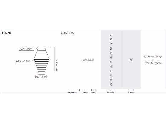 Потолочный светильник Axo Light (Lightecture) LAYERS PLLAYDXX, фото 3