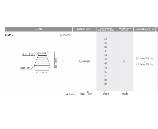 Потолочный светильник Axo Light (Lightecture) LAYERS PLLAYEXX, фото 2