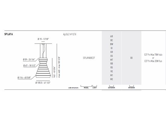 Подвесной светильник Axo Light (Lightecture) LAYERS SPLAYAXX, фото 2