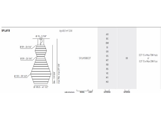 Подвесной светильник Axo Light (Lightecture) LAYERS SPLAYBXX, фото 2