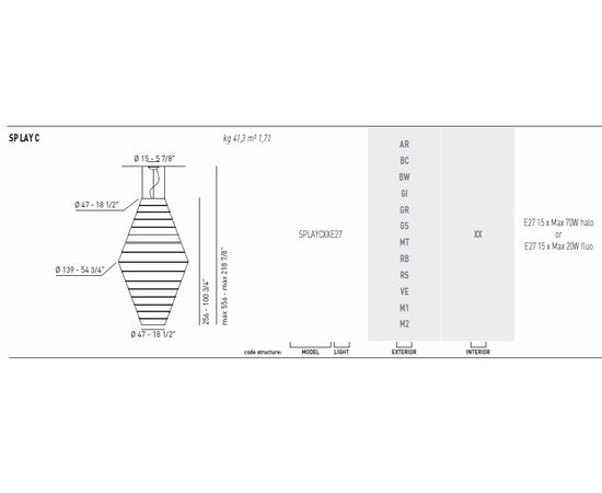 Подвесной светильник Axo Light (Lightecture) LAYERS SPLAYCXX, фото 2