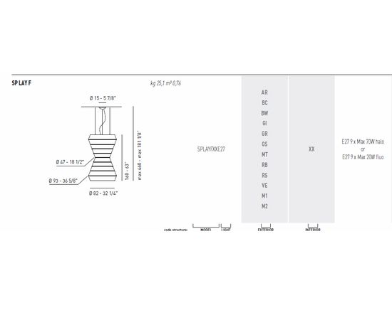 Подвесной светильник Axo Light (Lightecture) LAYERS SPLAYFXX, фото 3