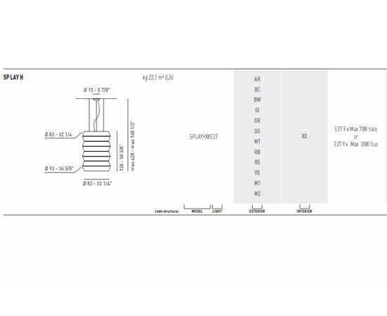 Подвесной светильник Axo Light (Lightecture) LAYERS SPLAYHXX, фото 2