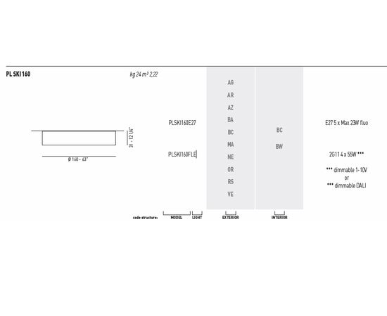 Потолочный светильник Axo Light (Lightecture) Skin PLSKI160, фото 3