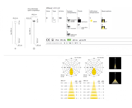 Подвесной светильник Axo Light (Mind-Led) Stilla Suspension lamp, фото 2