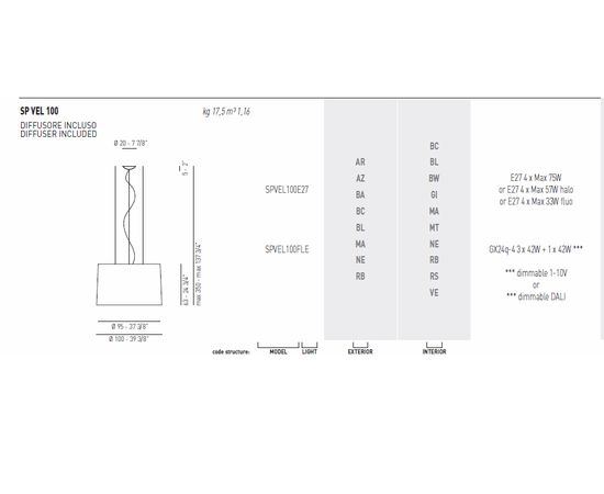 Подвесной светильник Axo Light (Lightecture) Velvet SPVEL100, фото 5