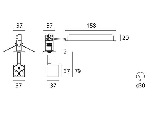 Artemide Architectural 37 CUBE, фото 3