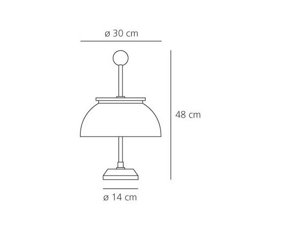 Настольная лампа Artemide Alfa, фото 3