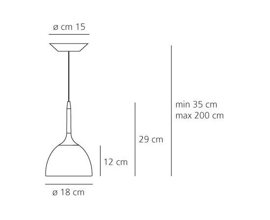 Подвесной светильник Artemide Castore calice suspension 18, фото 2