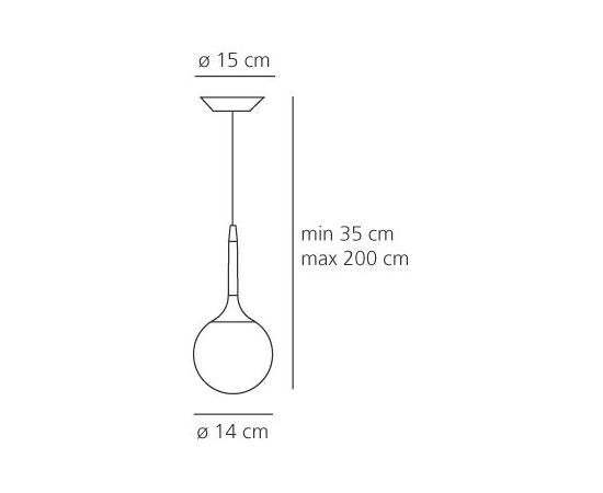 Подвесной светильник Artemide Castore suspension 14, фото 2