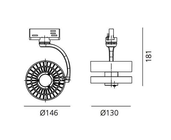 Трековый светодиодный светильник Artemide Architectural Cata Track Tunable White, фото 4