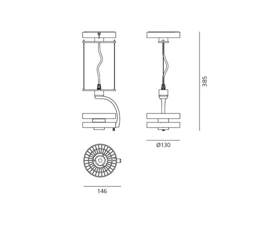 Подвесной светильник Artemide Architectural Cata Sopensione Tunable White, фото 3