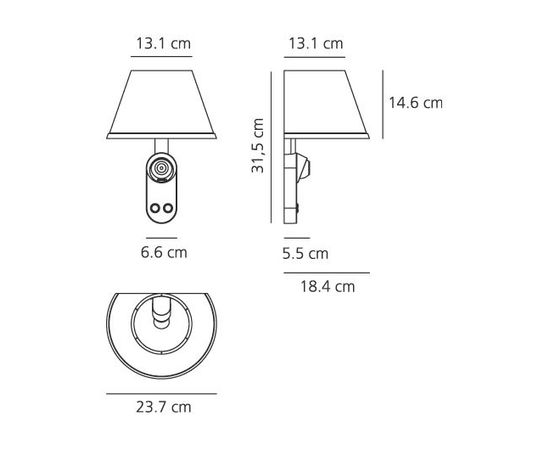 Настенный светильник Artemide Choose Wall + Led, фото 2