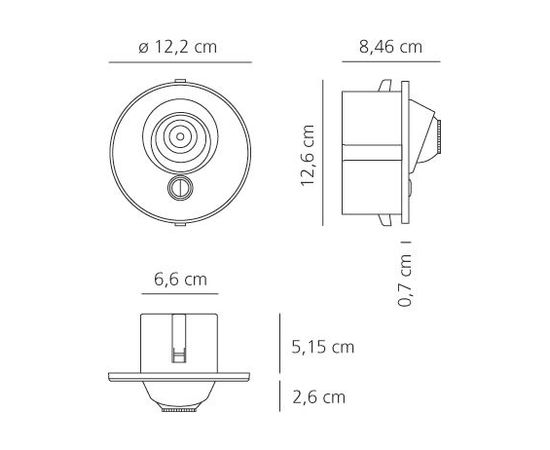 Настенный светильник Artemide Choose Led Recessed White, фото 2