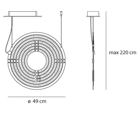 Подвесной светильник Artemide Copernico 500 sospensione, фото 2