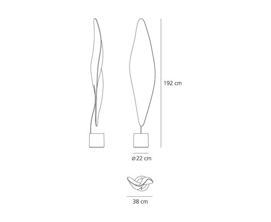Напольный светильник Artemide Cosmic Leaf floor, фото 2