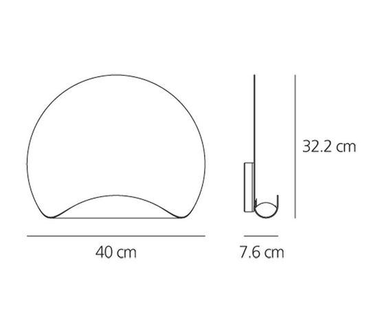 Настенный светильник Artemide Dinarco parete, фото 3