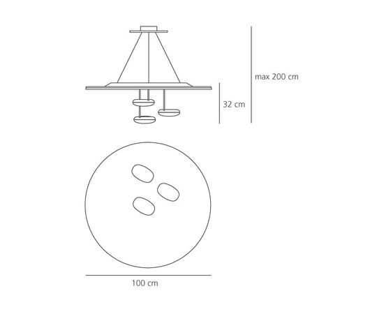 Подвесной светильник Artemide Droplet Sospensione, фото 2
