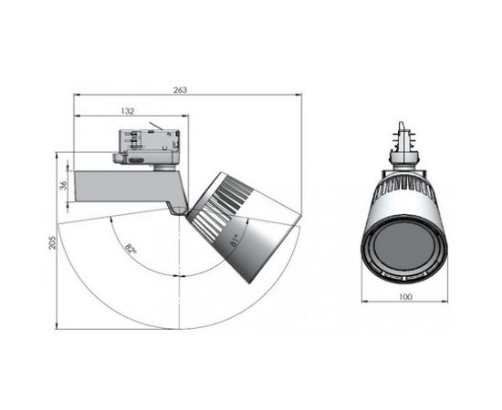 Трековый светодиодный светильник Lival Eco Clean, фото 3