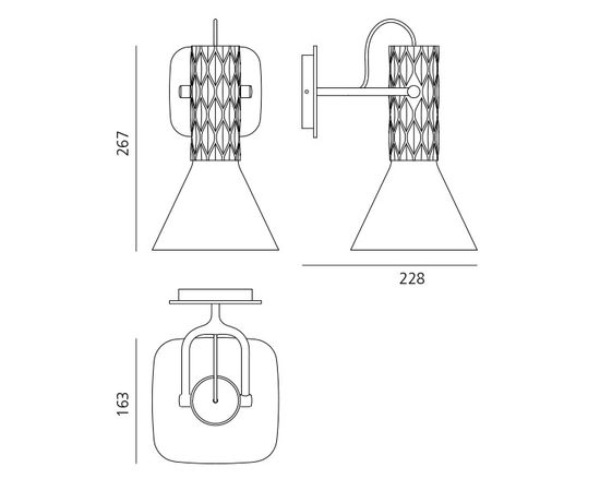 Настенный светильник Artemide Fiamma Wall, фото 2