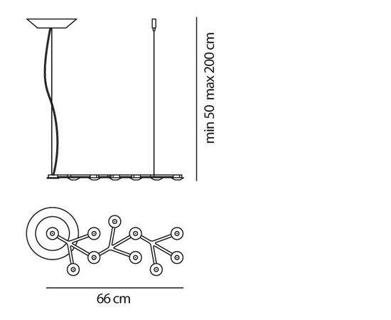 Подвесной светильник Artemide Led Net line suspension 66, фото 2