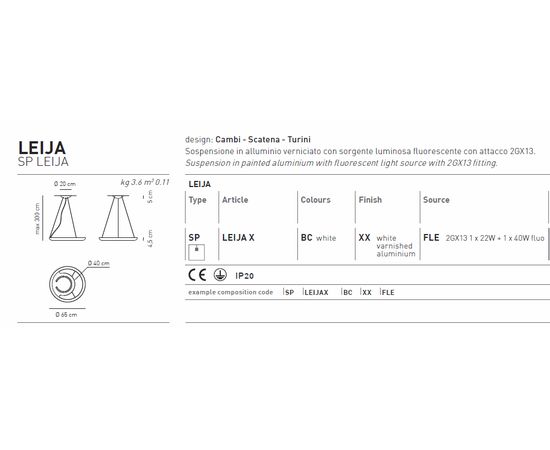 Подвесной светильник Axo Light LEIJA SPLEIJAX, фото 3