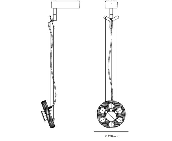 Подвесной светильник Artemide Architectural LoT Reflector Adjustable pendant, фото 3
