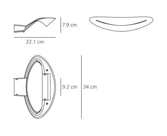 Настенный светильник Artemide Mesmeri Led, фото 2
