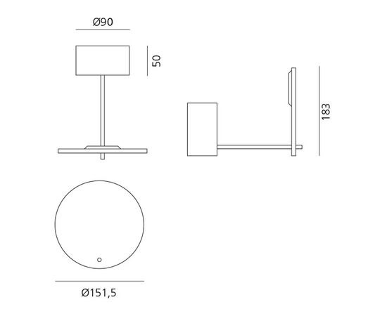 Настенный светильник Artemide Orbiter Wall, фото 2