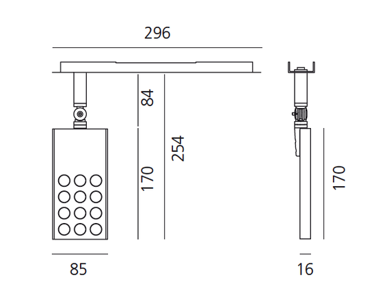 Встраиваемый в потолок светильник Artemide Architectural Pad for Algoritmo - 14,5W 3000K - 24°, фото 4