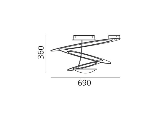 Потолочный светильник Artemide Pirce mini soffitto led, фото 4