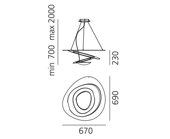 Подвесной светильник Artemide Pirce mini sospensione Led, фото 4