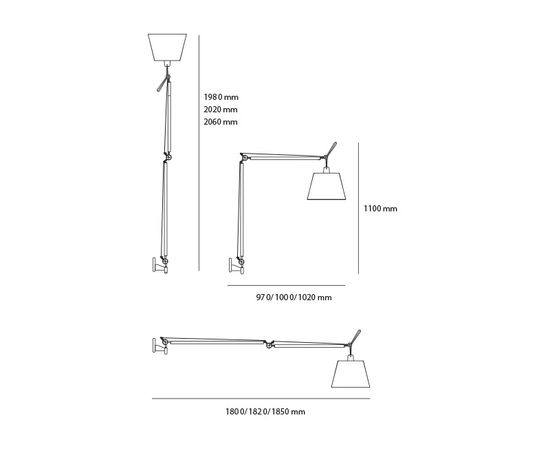 Настенный светильник Artemide Tolomeo Wall Mega, фото 2