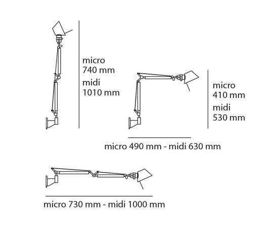 Настенный светильник Artemide Tolomeo Micro Wall, фото 4
