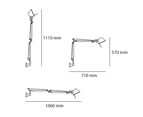 Настенный светильник Artemide Tolomeo Mini Wall, фото 3