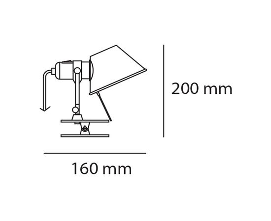 Настенный светильник Artemide Tolomeo Micro Pinza, фото 4