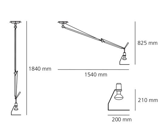 Подвесной светильник Artemide Tolomeo suspension decentralized - Structure, фото 4