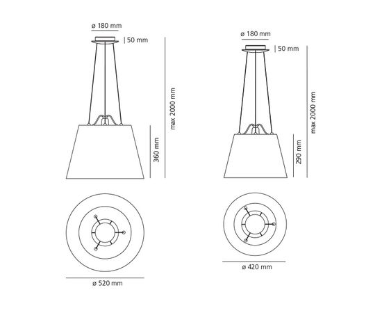 Подвесной светильник Artemide Tolomeo Mega suspension - Body lamp, фото 2